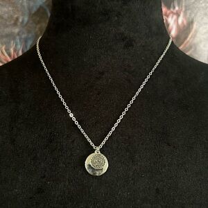 Silver Toned Charm Necklace
